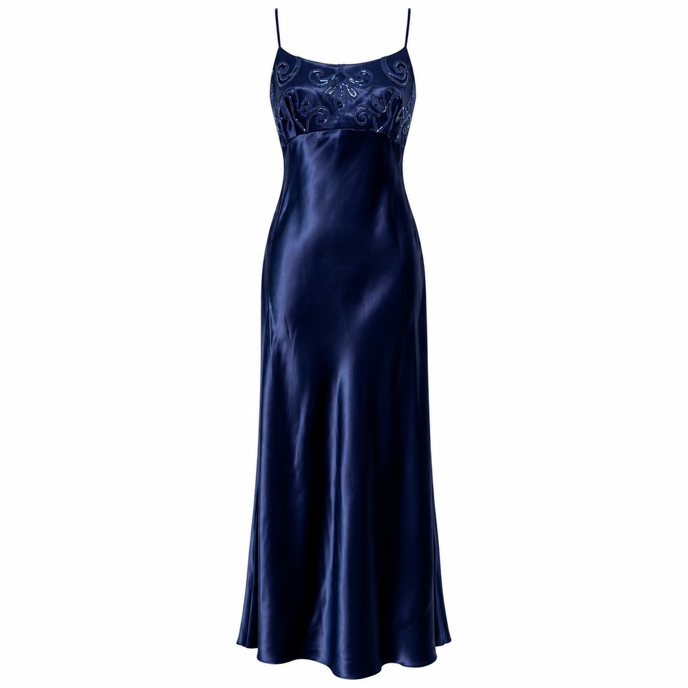 Jessica McClintock Whimsigoth Prom Dress Women 7/8 Coquette Beaded Maxi Gown